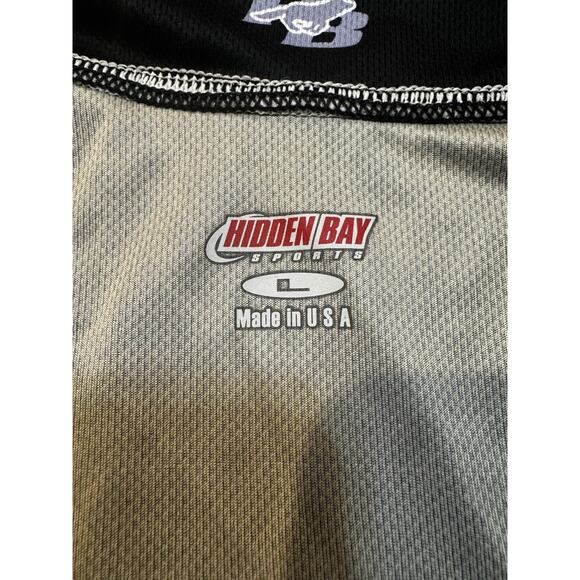 Hidden Bay Sports Cycling Jersey Women’s Size Large Black White Short Sleeve - Picture 9 of 11
